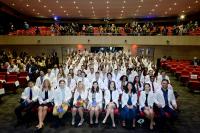 On April 4, 140 second-year medical students in the Class of 2024 at Columbia University Vagelos College of Physicians and Surgeons marked their transition to patient-centered training.